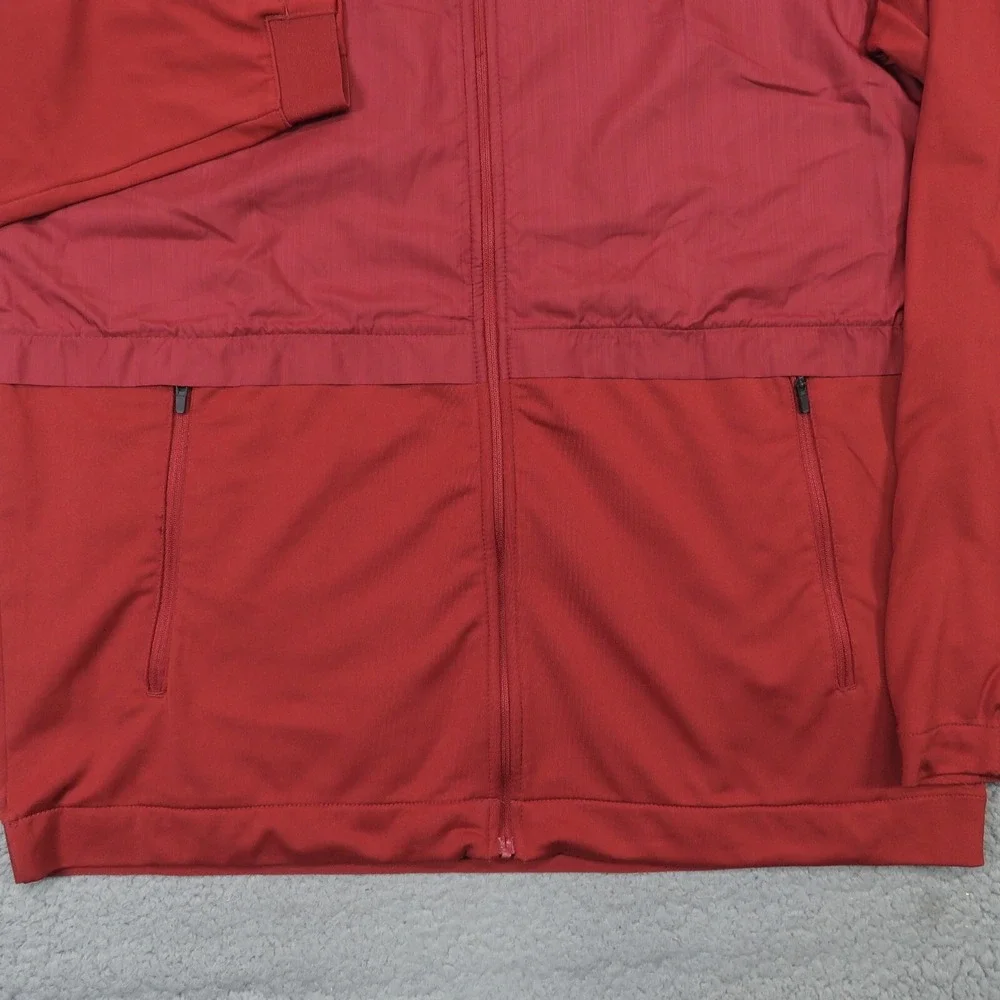 Jordan Oklahoma Sooners Jacket Mens Large Full Zip Vented Windbreaker Hybrid OU
